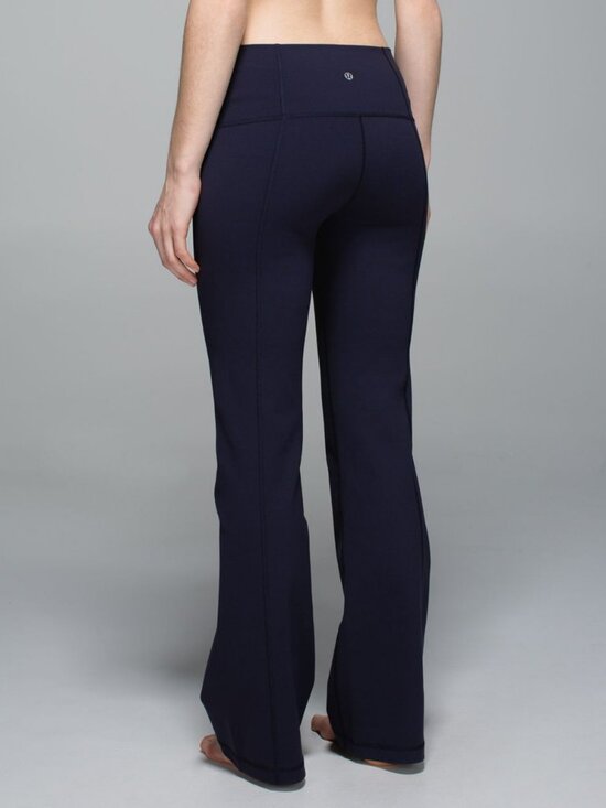 lululemon athletica Pants - Lululemon Groove Super High-Rise Flared Navy Blue Pants | Size 6